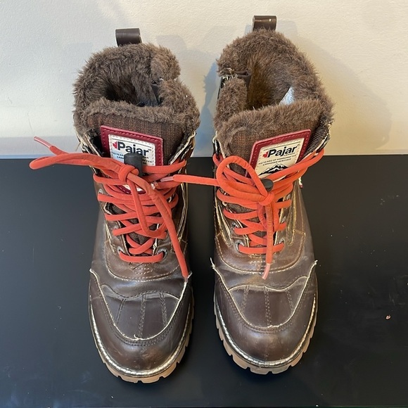 Pajar Canada kids winter boots 4.5 brown waterproof seam-sealed Tex-membrane - Picture 3 of 13